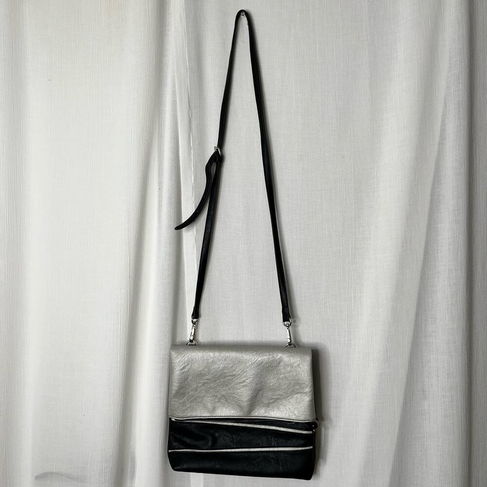 SR2 by Sondra Roberts Faux Leather Flap Over Crossbody Purse